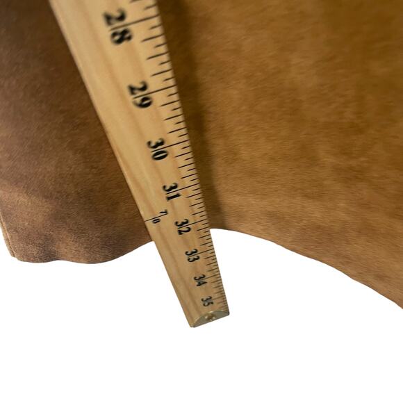 Skotts Suede Vintage‎ 90s Women's Size 12 100% Suede Tan Bootcut Pants - Picture 9 of 10